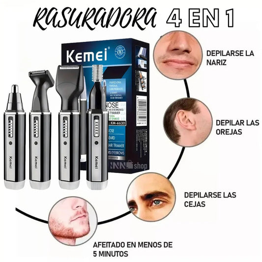 Recortadora de Pelo Kemei 4 en 1