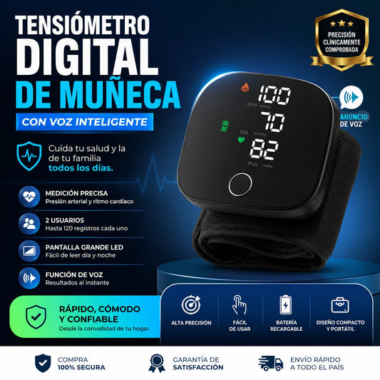 Medidor Digital de Presión Arterial Portátil