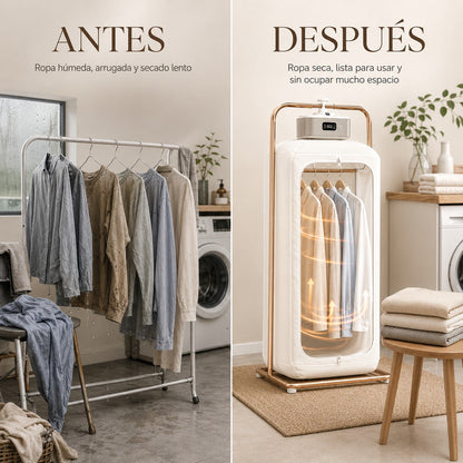 Secadora Portátil de Ropa – Sin Tender, Sin Humedad